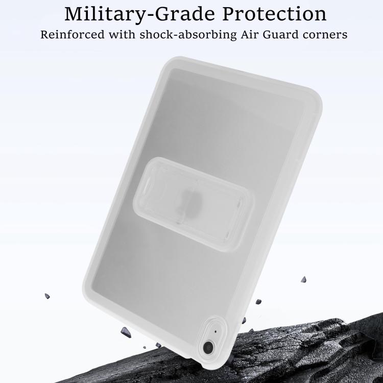 For iPad 2025 / 2022 Semi-Transparent TPU Shockproof Tablet Case with Holder