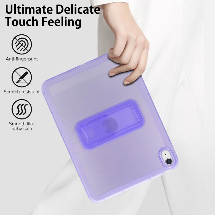 For iPad 2025 / 2022 Semi-Transparent TPU Shockproof Tablet Case with Holder