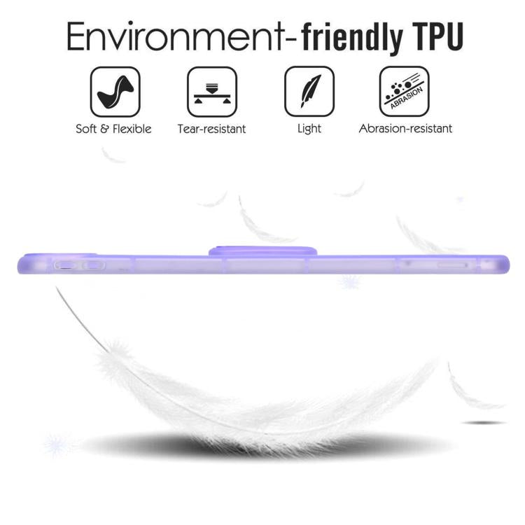 For iPad 2025 / 2022 Semi-Transparent TPU Shockproof Tablet Case with Holder