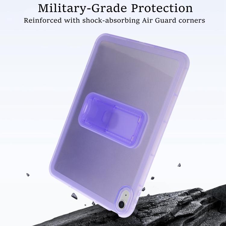 For iPad 2025 / 2022 Semi-Transparent TPU Shockproof Tablet Case with Holder