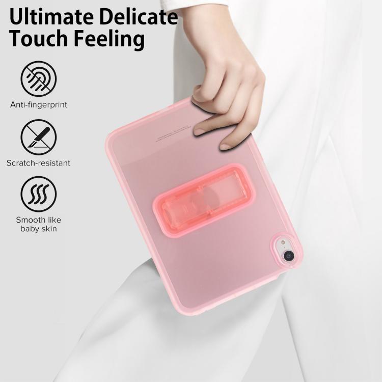 For iPad mini 6 / mini 2024 Semi-Transparent TPU Shockproof Tablet Case with Holder