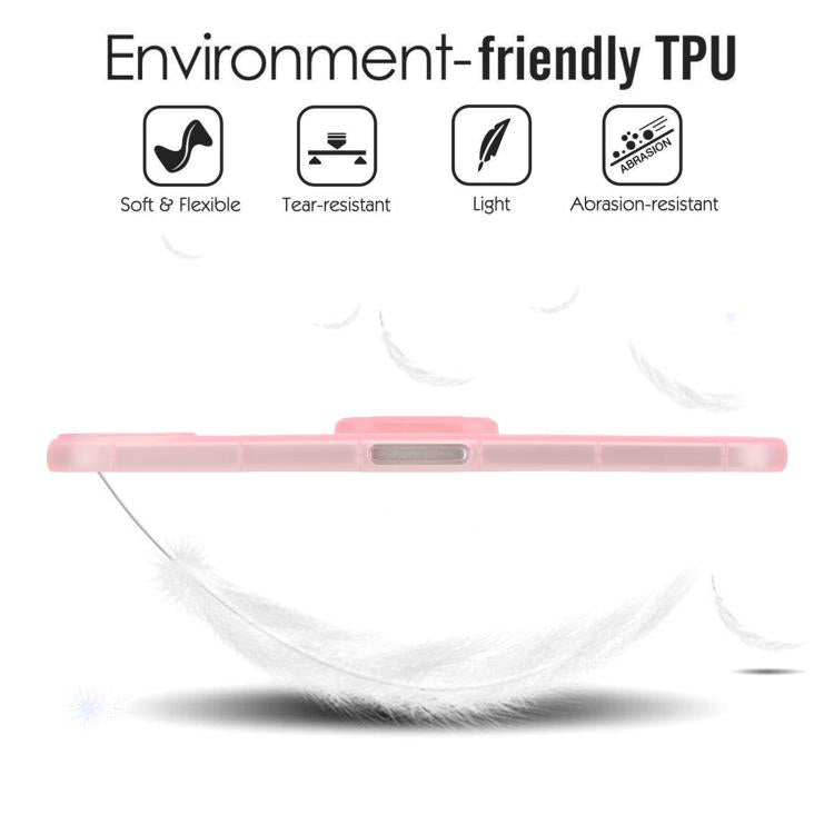 For iPad mini 6 / mini 2024 Semi-Transparent TPU Shockproof Tablet Case with Holder