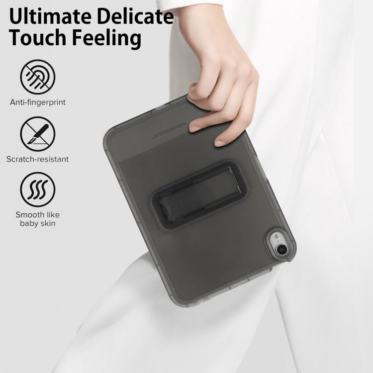 For iPad mini 6 / mini 2024 Semi-Transparent TPU Shockproof Tablet Case with Holder