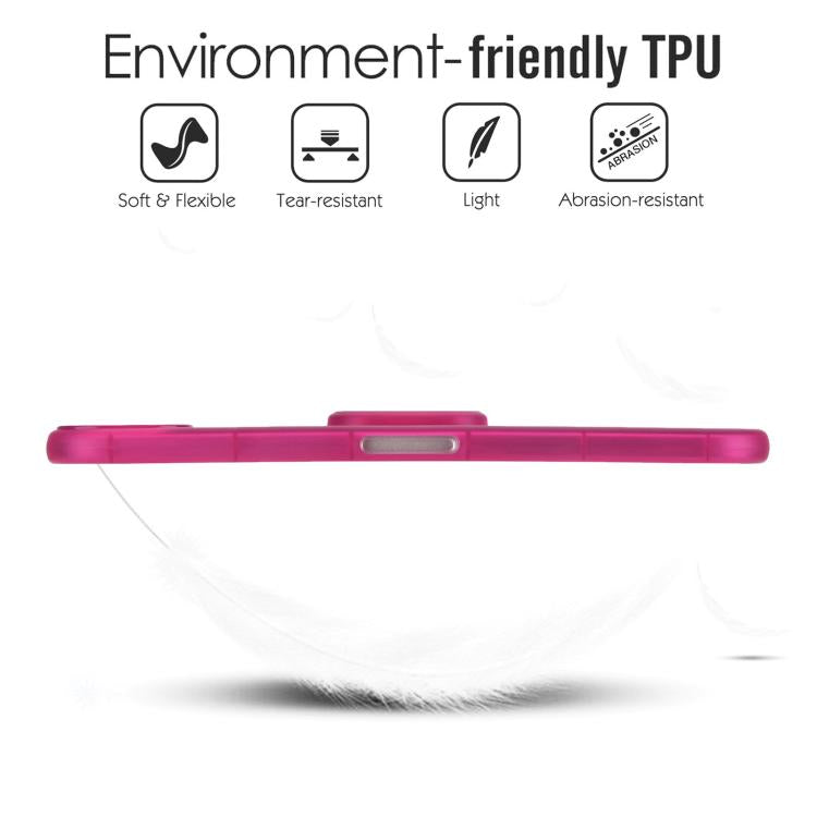 For iPad mini 6 / mini 2024 Semi-Transparent TPU Shockproof Tablet Case with Holder