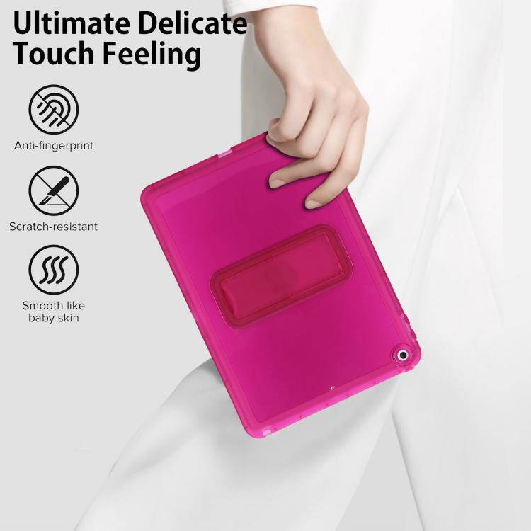 For iPad 10.2 2021 / 2020 / 2019 Semi-Transparent TPU Shockproof Tablet Case with Holder