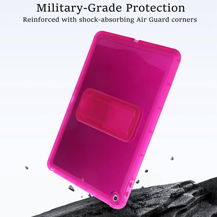 For iPad 10.2 2021 / 2020 / 2019 Semi-Transparent TPU Shockproof Tablet Case with Holder