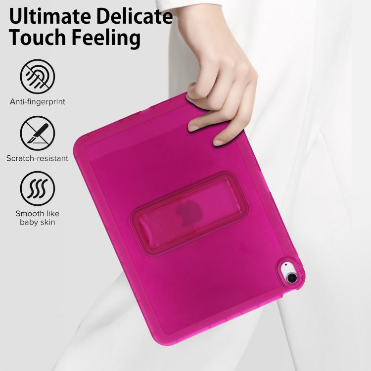 For iPad Air 10.5 2019 Semi-Transparent TPU Shockproof Tablet Case with Holder