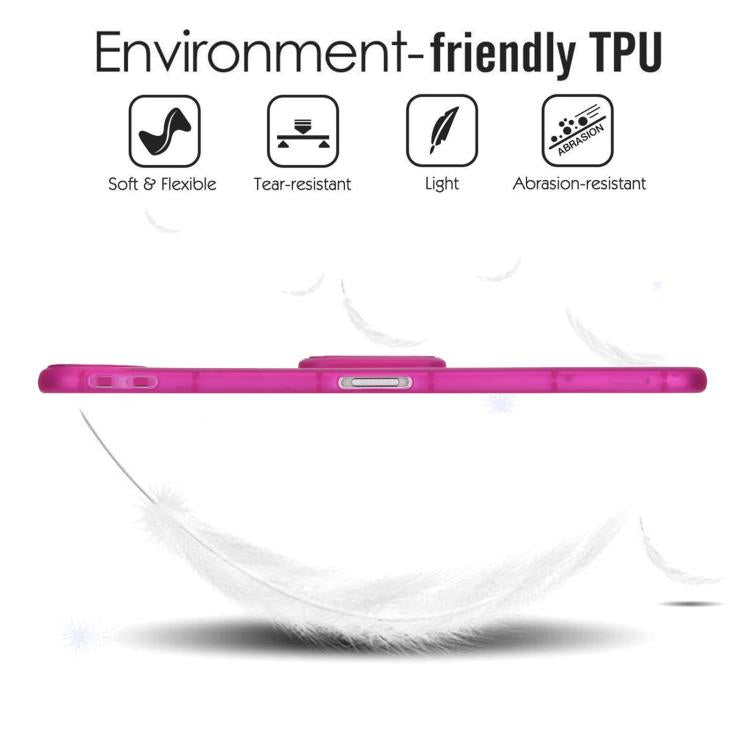 For iPad Air 10.5 2019 Semi-Transparent TPU Shockproof Tablet Case with Holder