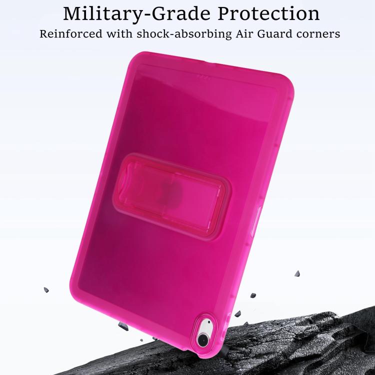 For iPad Air 10.5 2019 Semi-Transparent TPU Shockproof Tablet Case with Holder