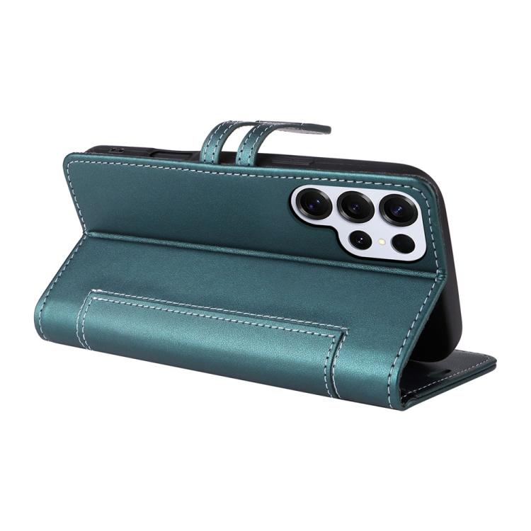 For Samsung Galaxy S25 Ultra 5G Stitched Magnetic Buckle Leather Phone Case