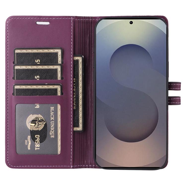 For Samsung Galaxy S25 Ultra 5G Stitched Magnetic Buckle Leather Phone Case