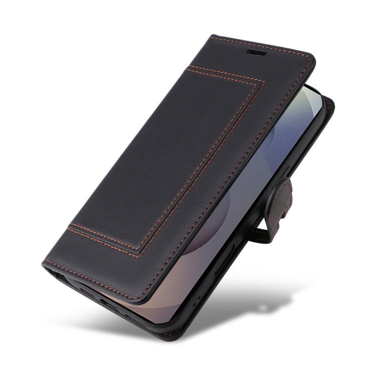 For Samsung Galaxy S25 Ultra 5G Stitched Magnetic Buckle Leather Phone Case