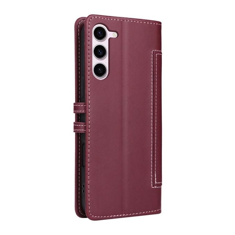Samsung Galaxy S23+ 5G Stitched Magnetic Buckle Leather Phone Case