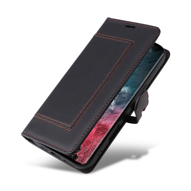 For Samsung Galaxy S23 Ultra 5G Stitched Magnetic Buckle Leather Phone Case