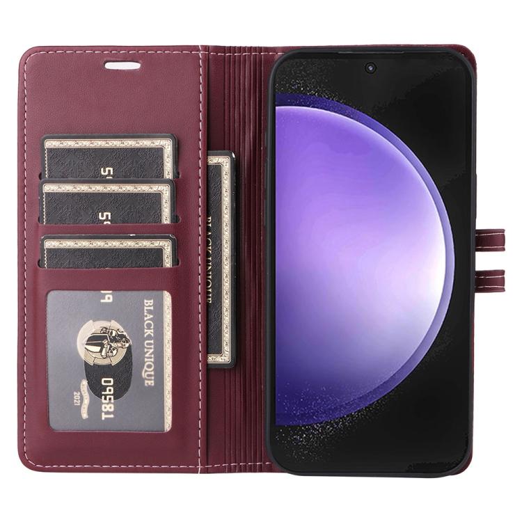 For Samsung Galaxy S23 FE 5G Stitched Magnetic Buckle Leather Phone Case
