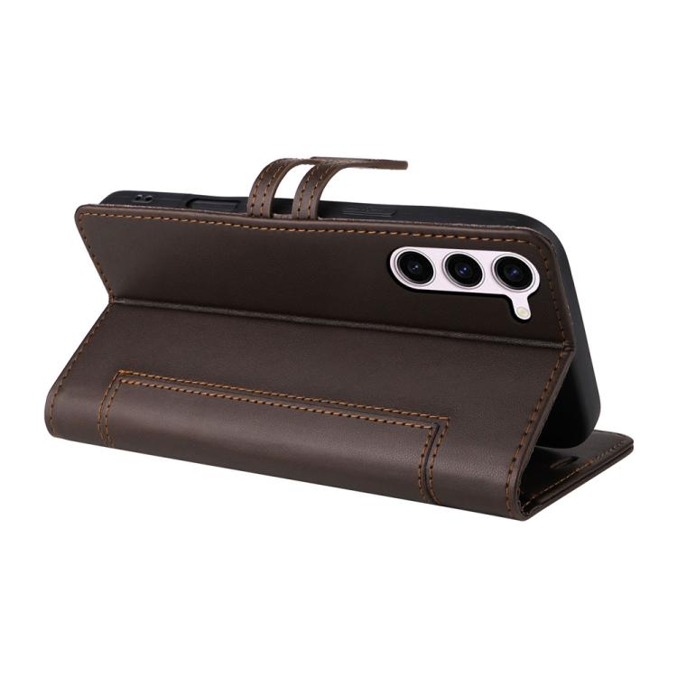 For Samsung Galaxy S23 5G Stitched Magnetic Buckle Leather Phone Case