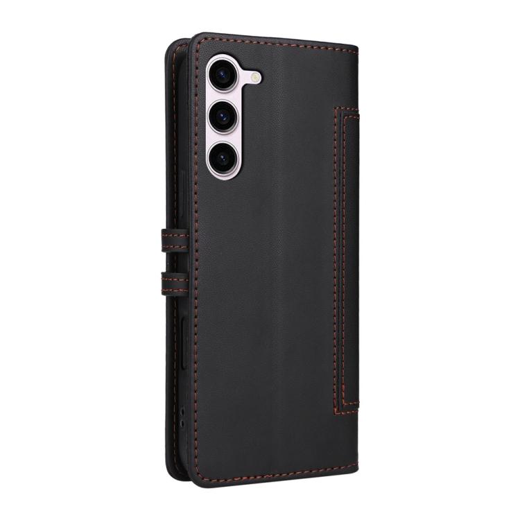 For Samsung Galaxy S23 5G Stitched Magnetic Buckle Leather Phone Case