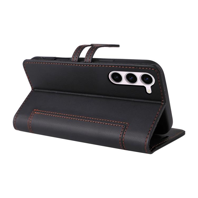 For Samsung Galaxy S23 5G Stitched Magnetic Buckle Leather Phone Case