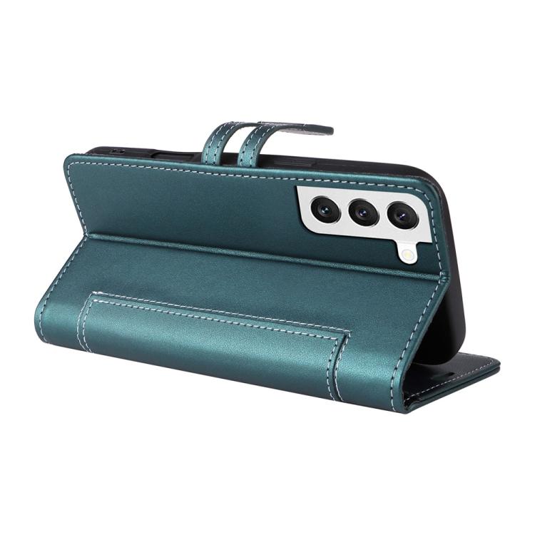 For Samsung Galaxy S22 5G Stitched Magnetic Buckle Leather Phone Case
