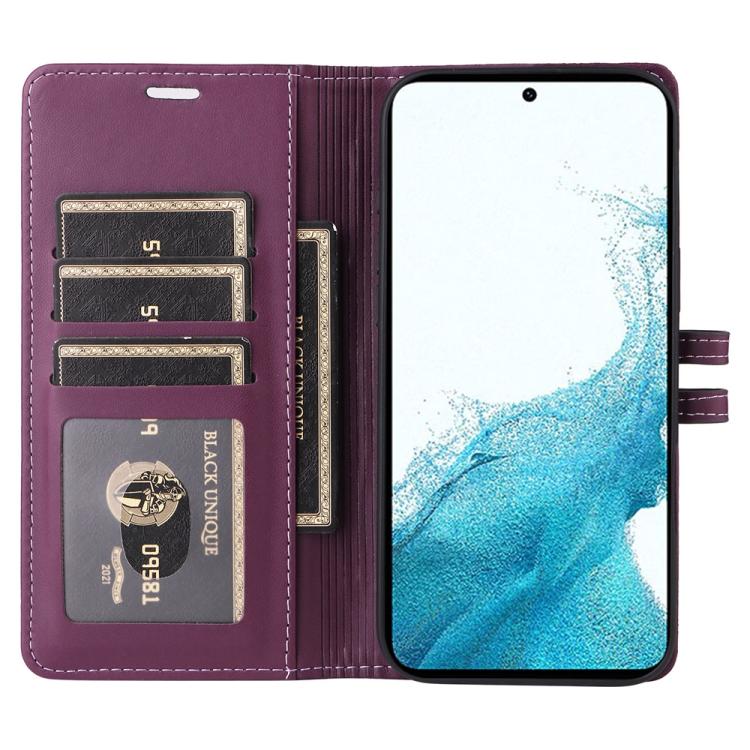 For Samsung Galaxy S22 5G Stitched Magnetic Buckle Leather Phone Case