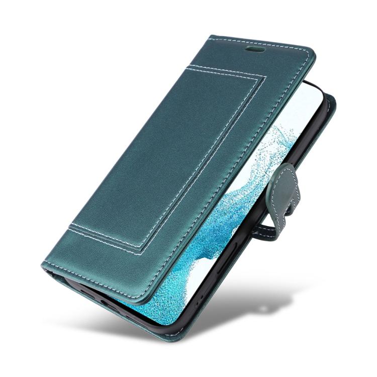 For Samsung Galaxy S21 5G Stitched Magnetic Buckle Leather Phone Case