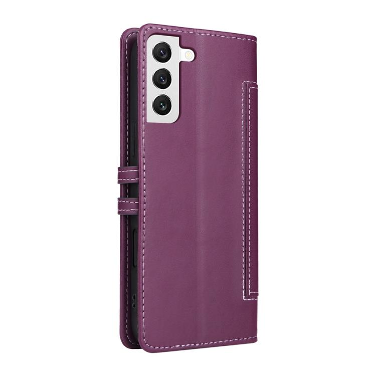 For Samsung Galaxy S21 5G Stitched Magnetic Buckle Leather Phone Case