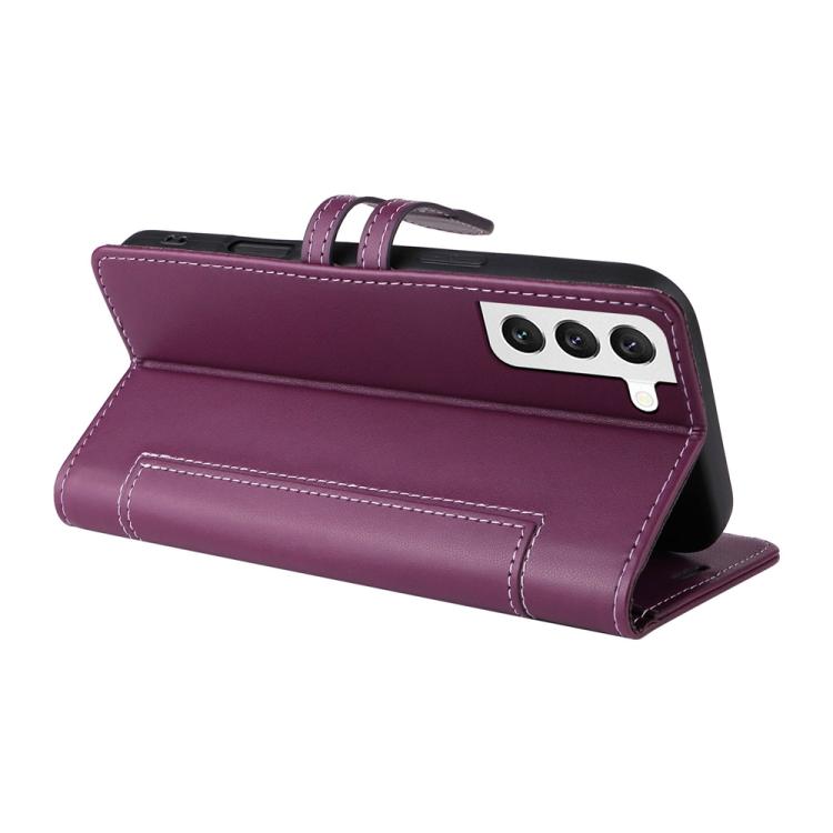For Samsung Galaxy S21 5G Stitched Magnetic Buckle Leather Phone Case