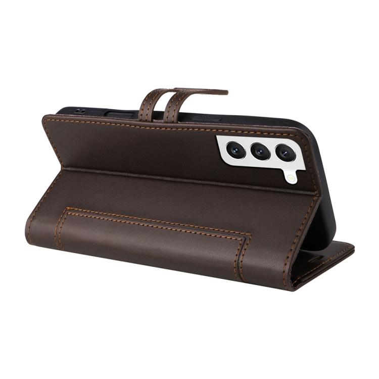 For Samsung Galaxy S21 5G Stitched Magnetic Buckle Leather Phone Case