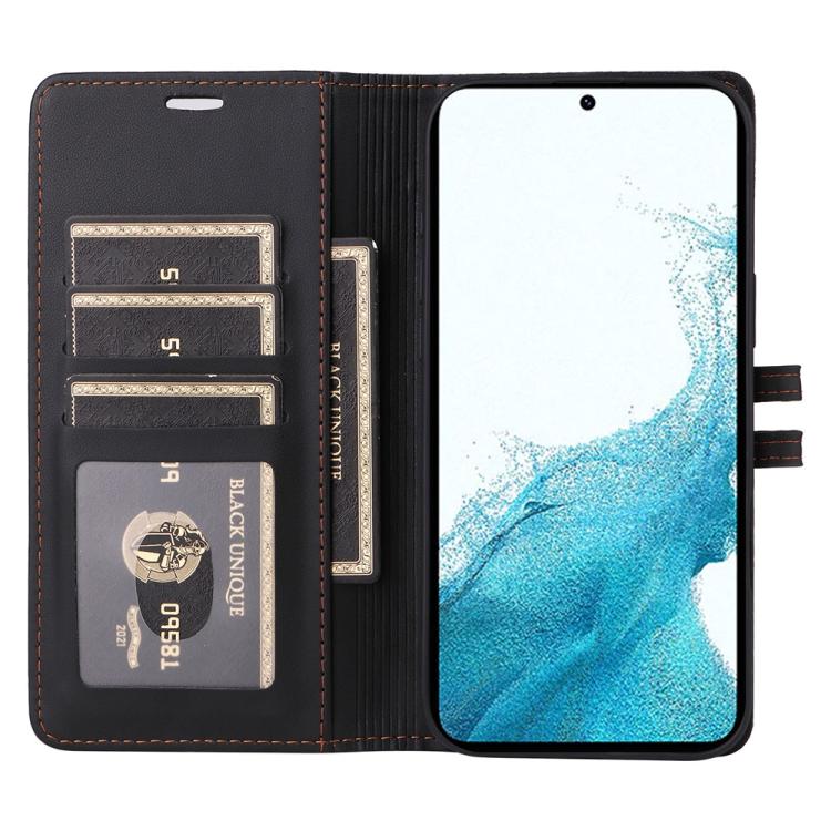 For Samsung Galaxy S21 5G Stitched Magnetic Buckle Leather Phone Case