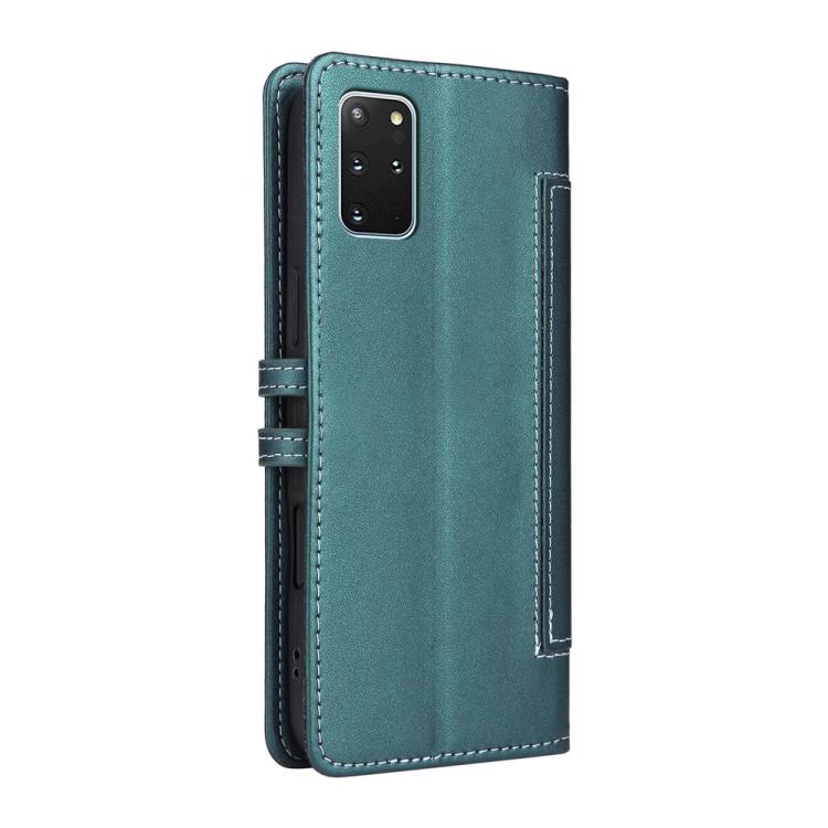 For Samsung Galaxy S20+ Stitched Magnetic Buckle Leather Phone Case