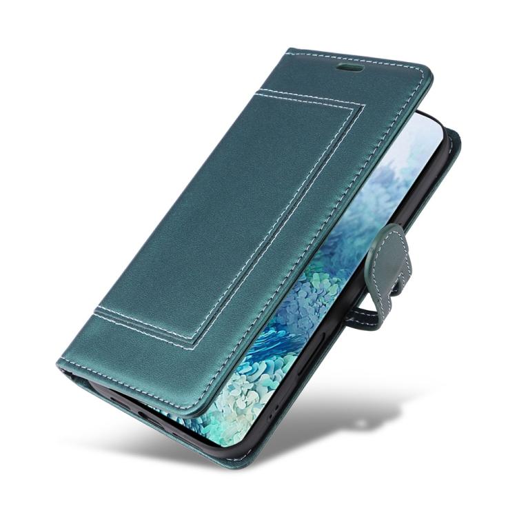 For Samsung Galaxy S20+ Stitched Magnetic Buckle Leather Phone Case