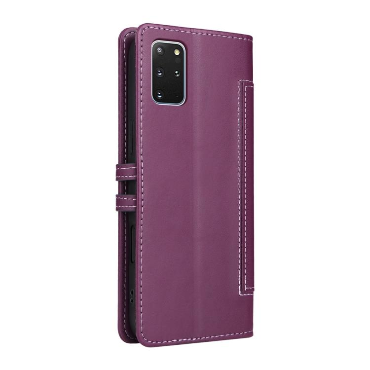 For Samsung Galaxy S20+ Stitched Magnetic Buckle Leather Phone Case
