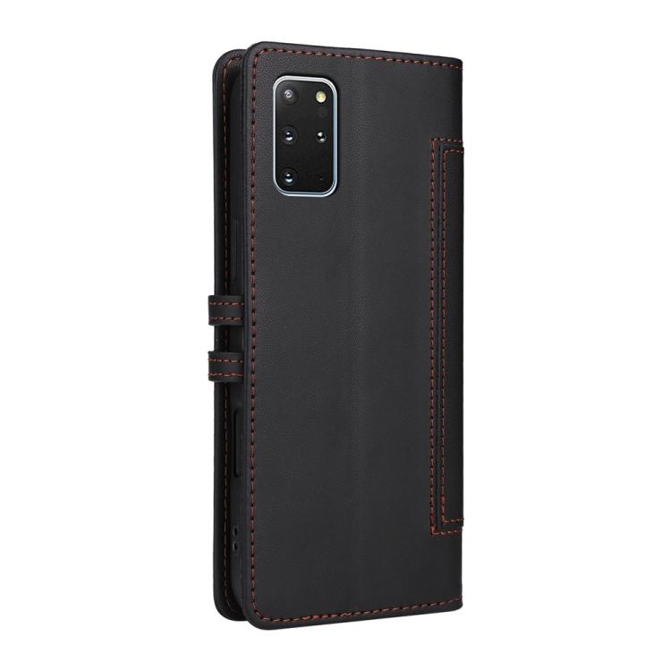 For Samsung Galaxy S20+ Stitched Magnetic Buckle Leather Phone Case