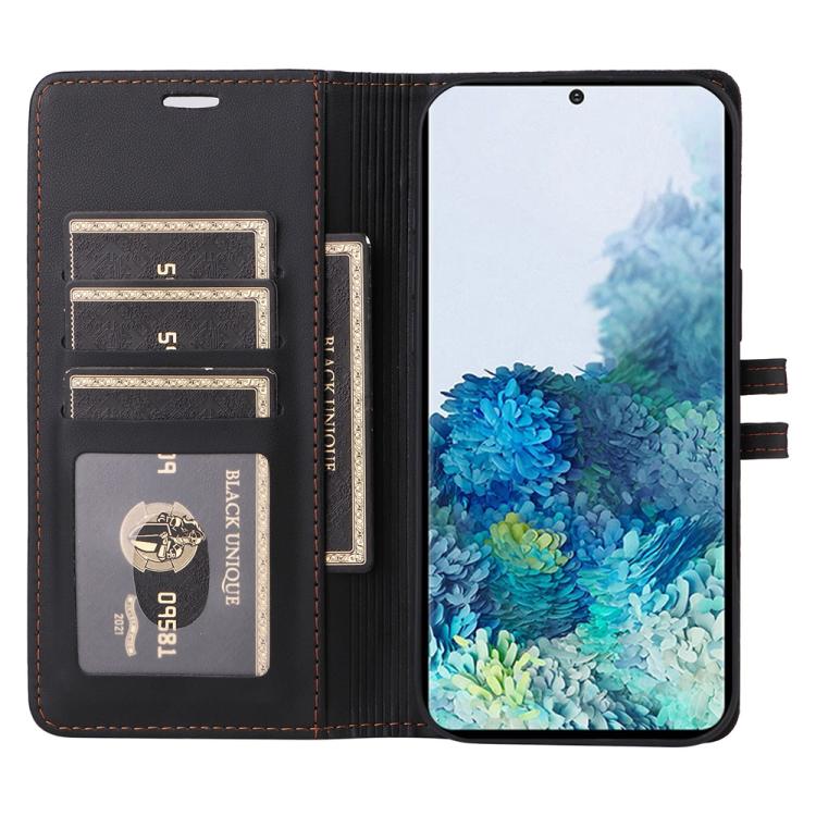 For Samsung Galaxy S20+ Stitched Magnetic Buckle Leather Phone Case