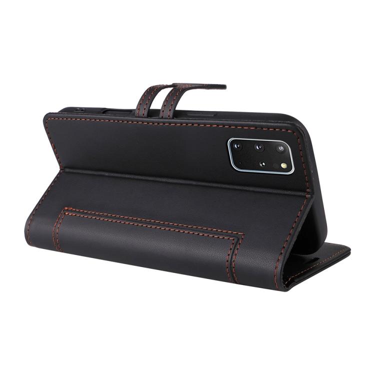 For Samsung Galaxy S20+ Stitched Magnetic Buckle Leather Phone Case