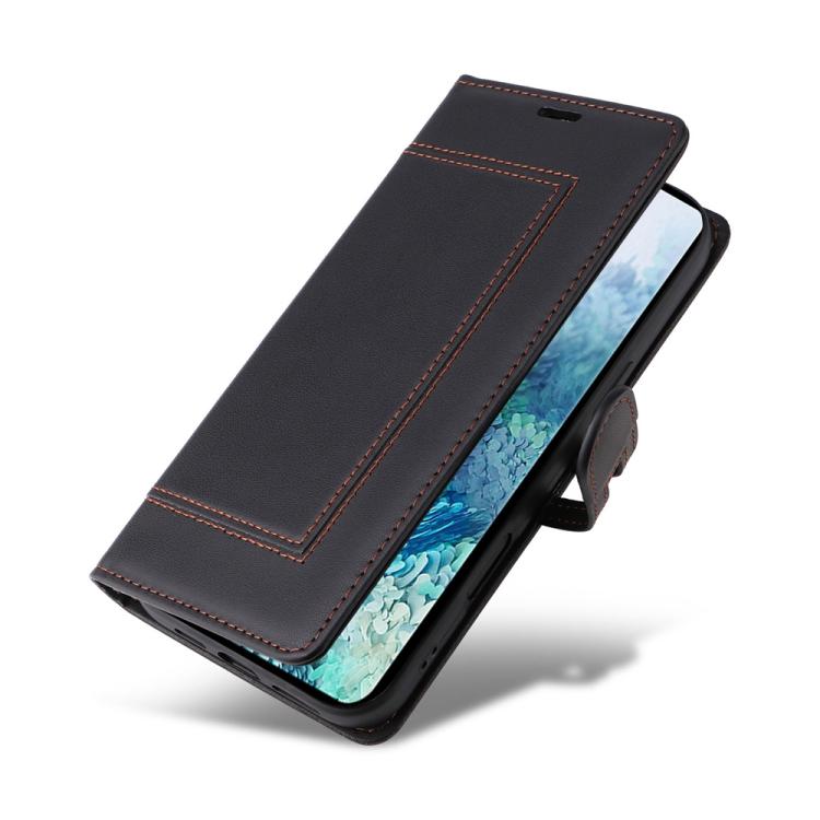 For Samsung Galaxy S20+ Stitched Magnetic Buckle Leather Phone Case