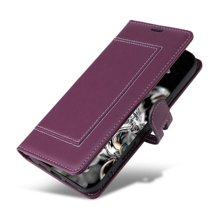 For Samsung Galaxy S20 Ultra Stitched Magnetic Buckle Leather Phone Case