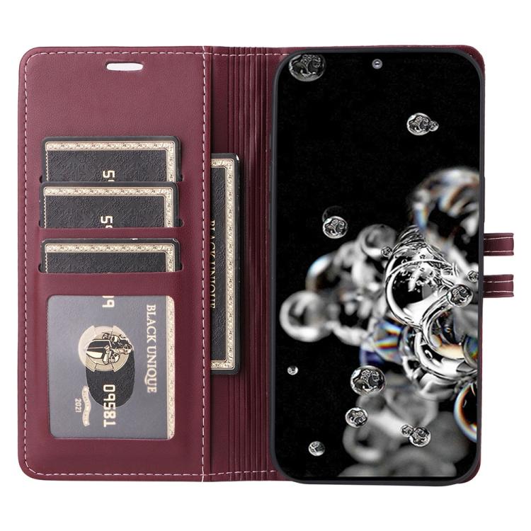 For Samsung Galaxy S20 Ultra Stitched Magnetic Buckle Leather Phone Case