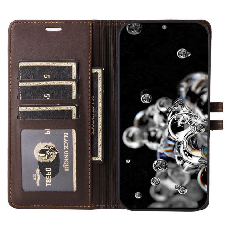 For Samsung Galaxy S20 Ultra Stitched Magnetic Buckle Leather Phone Case