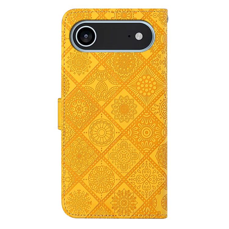 For iPhone Air Ethnic Style Embossed Pattern Leather Phone Case