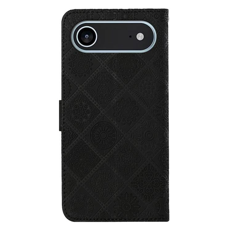 For iPhone Air Ethnic Style Embossed Pattern Leather Phone Case