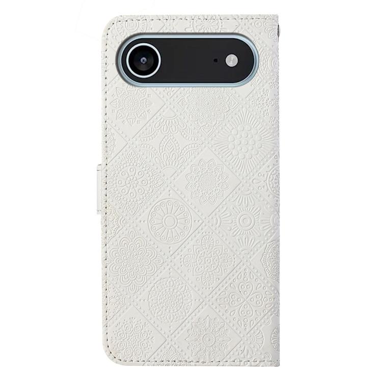 For iPhone Air Ethnic Style Embossed Pattern Leather Phone Case