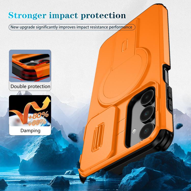 For Samsung Galaxy A16 5G / 4G Sliding Camshield MagSafe Holder Phone Case