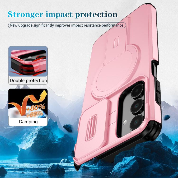 For Samsung Galaxy A16 5G / 4G Sliding Camshield MagSafe Holder Phone Case