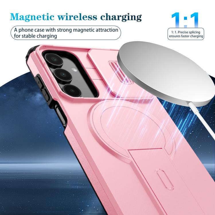For Samsung Galaxy A16 5G / 4G Sliding Camshield MagSafe Holder Phone Case