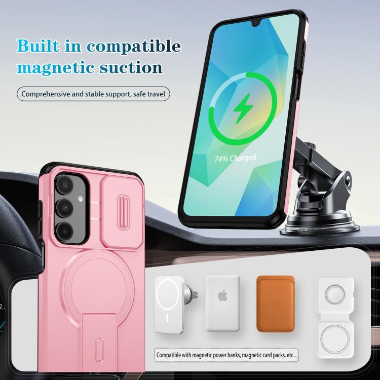 For Samsung Galaxy A16 5G / 4G Sliding Camshield MagSafe Holder Phone Case
