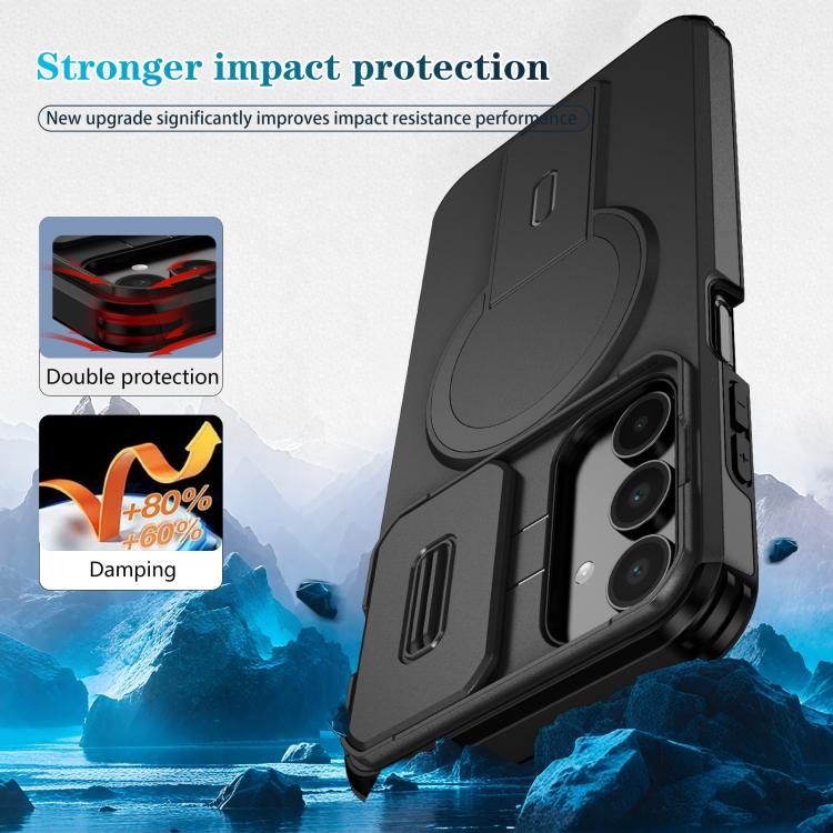 For Samsung Galaxy A16 5G / 4G Sliding Camshield MagSafe Holder Phone Case