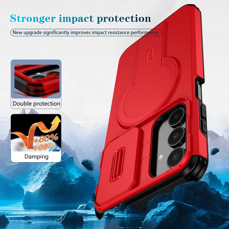 For Samsung Galaxy A16 5G / 4G Sliding Camshield MagSafe Holder Phone Case