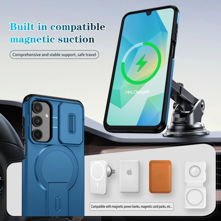 For Samsung Galaxy A16 5G / 4G Sliding Camshield MagSafe Holder Phone Case
