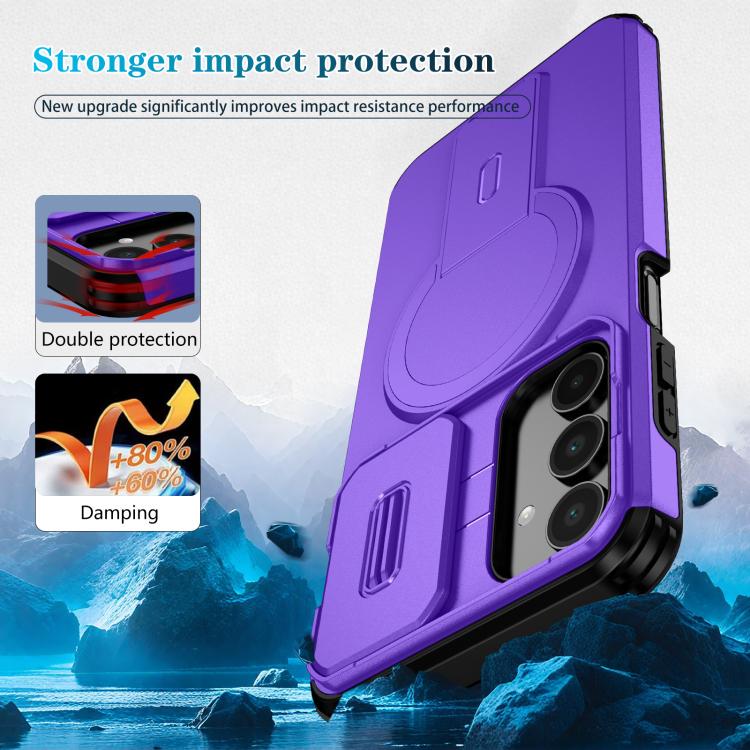 For Samsung Galaxy A16 5G / 4G Sliding Camshield MagSafe Holder Phone Case